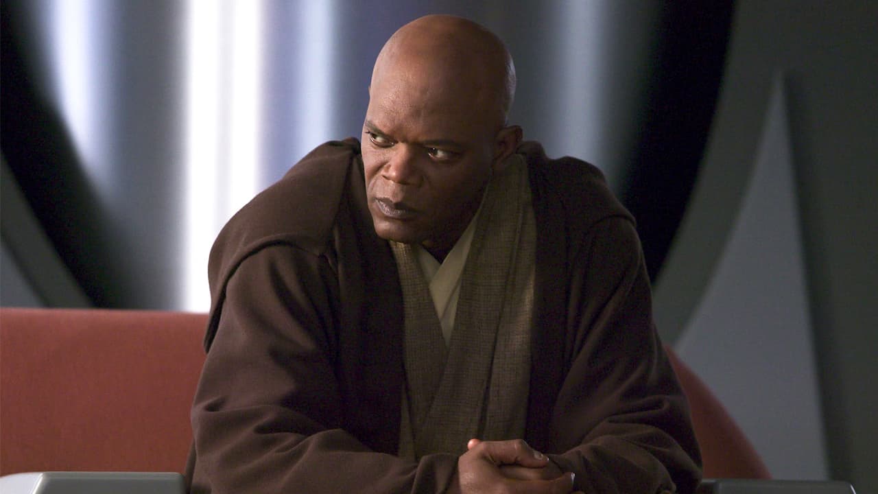 Samuel L. Jackson played Mace Windu in three Star Wars movies between 1999 and 2005.