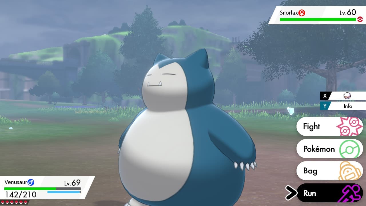 Snorlax battle Sword and Shield