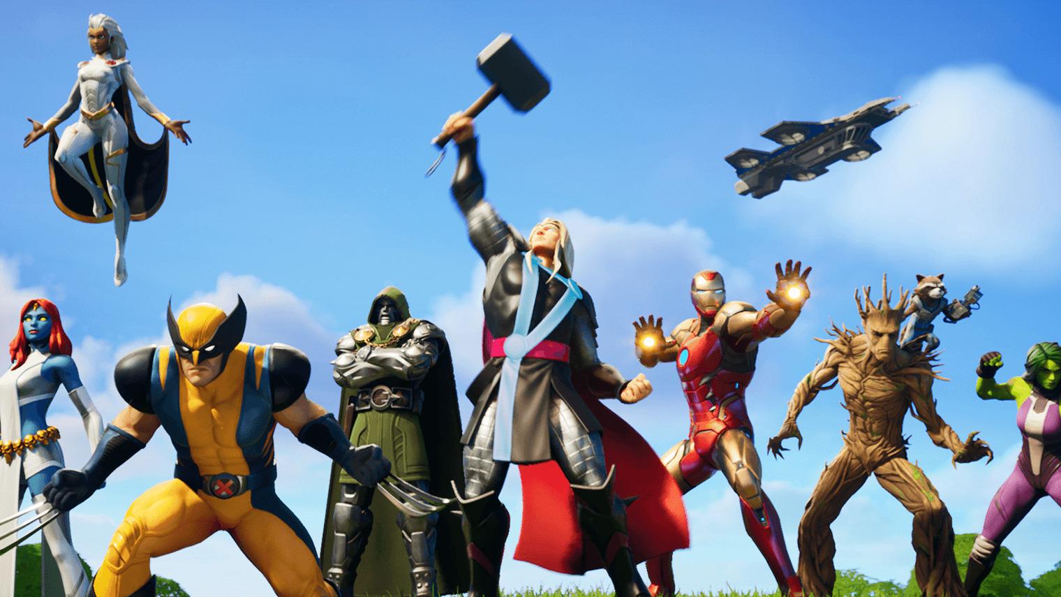 all marvel characters in fortnite