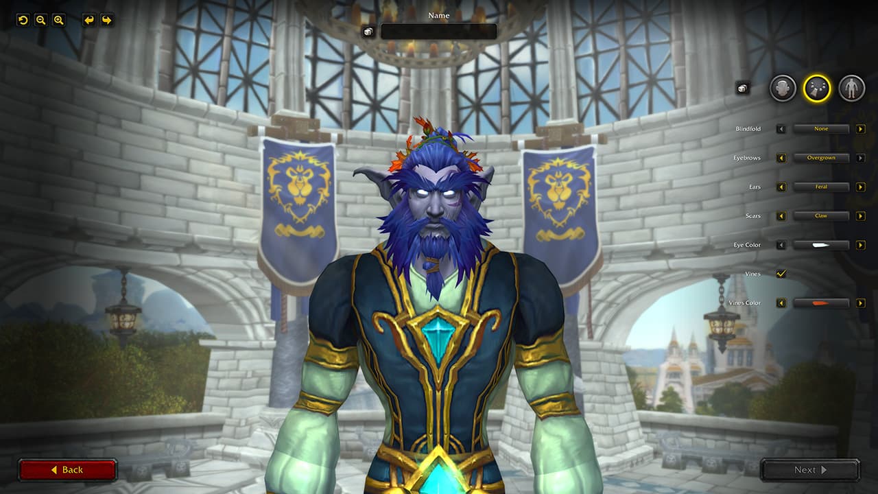 Sahdowlands is overhauling the World of Warcraft character creation screen.