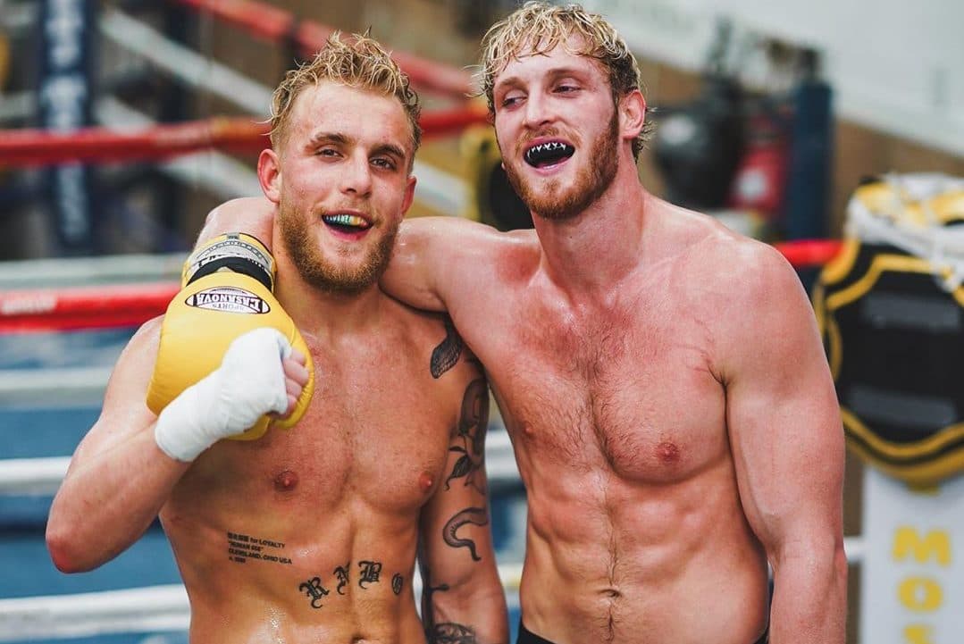 Jake Paul and Logan Paul boxing