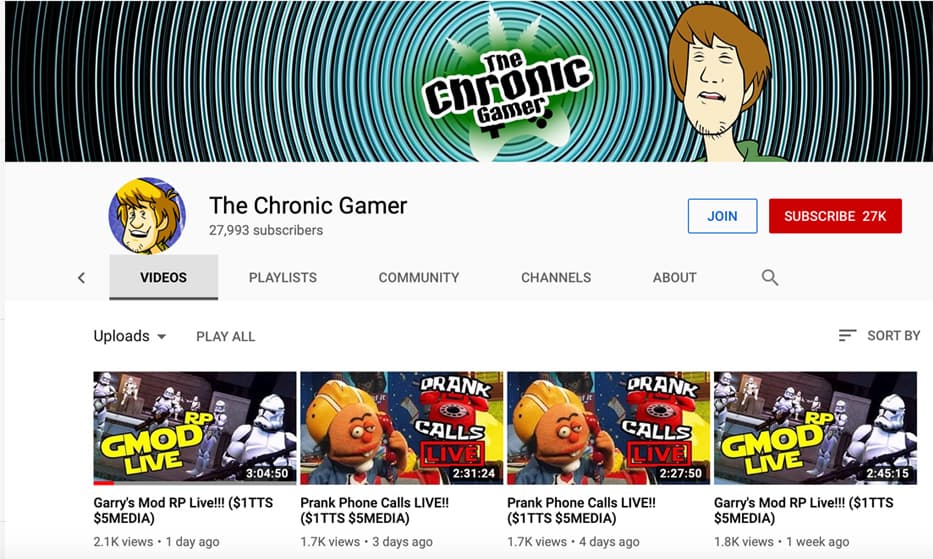 YouTube: The Chronic Gamer
