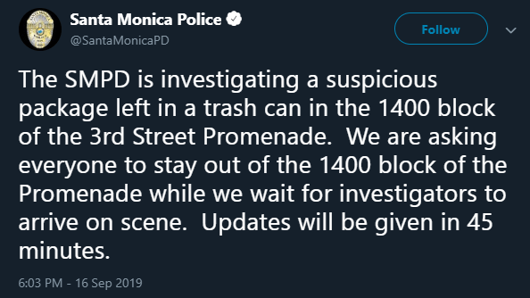 Santa Monica Police, Twitter