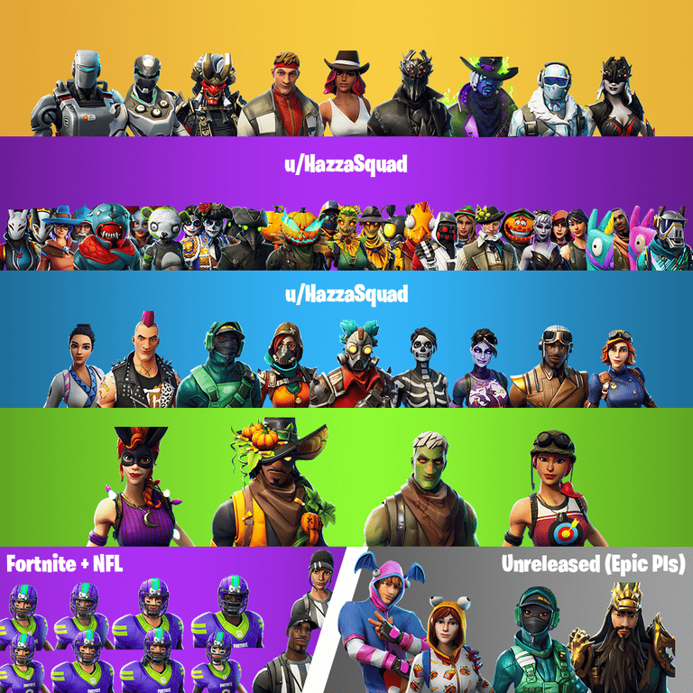 Heres Every Fortnite Skin Released During The Season 6 Battle Pass Dexerto 
