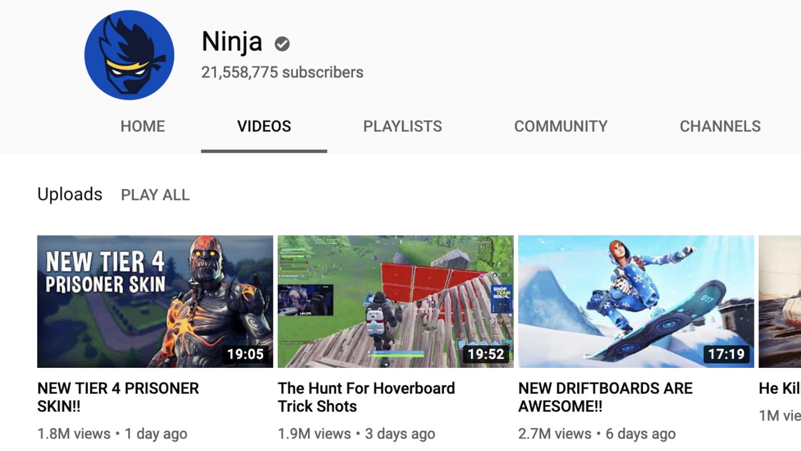 Ninja / YouTube