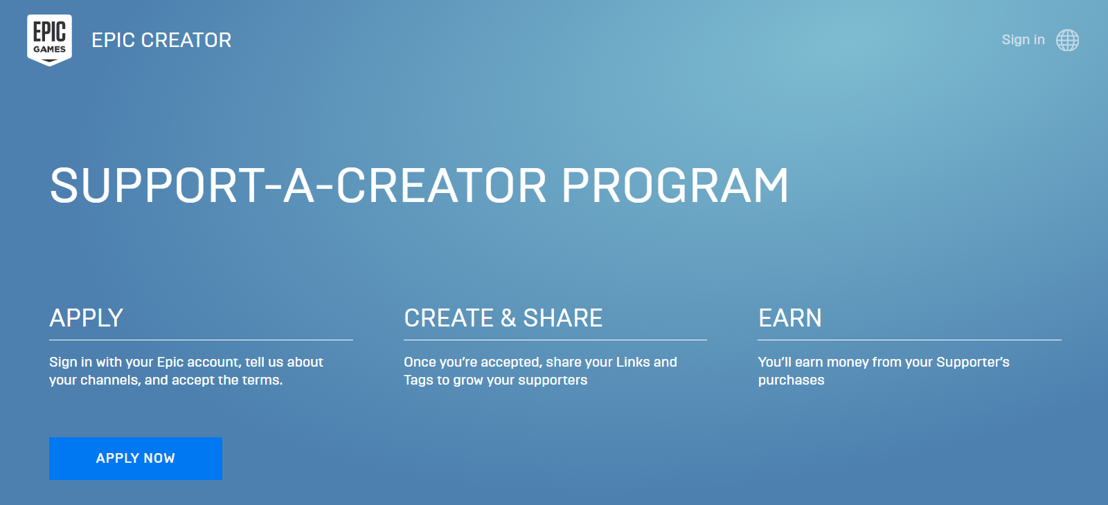 Creator Program Update (2/5) - Support-A-Creator for any game on the Epic  Games Store! 