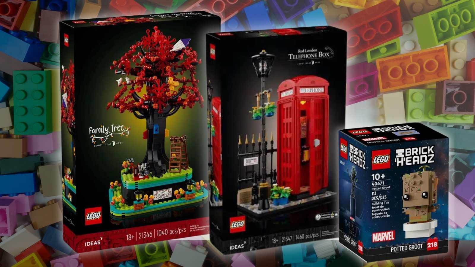 Three of the new LEGO sets released in February 2024