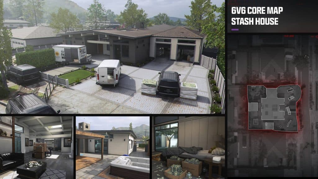 MW3 Stash House map overview