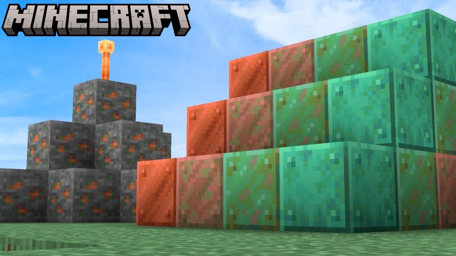 Minecraft copper ore and blocks
