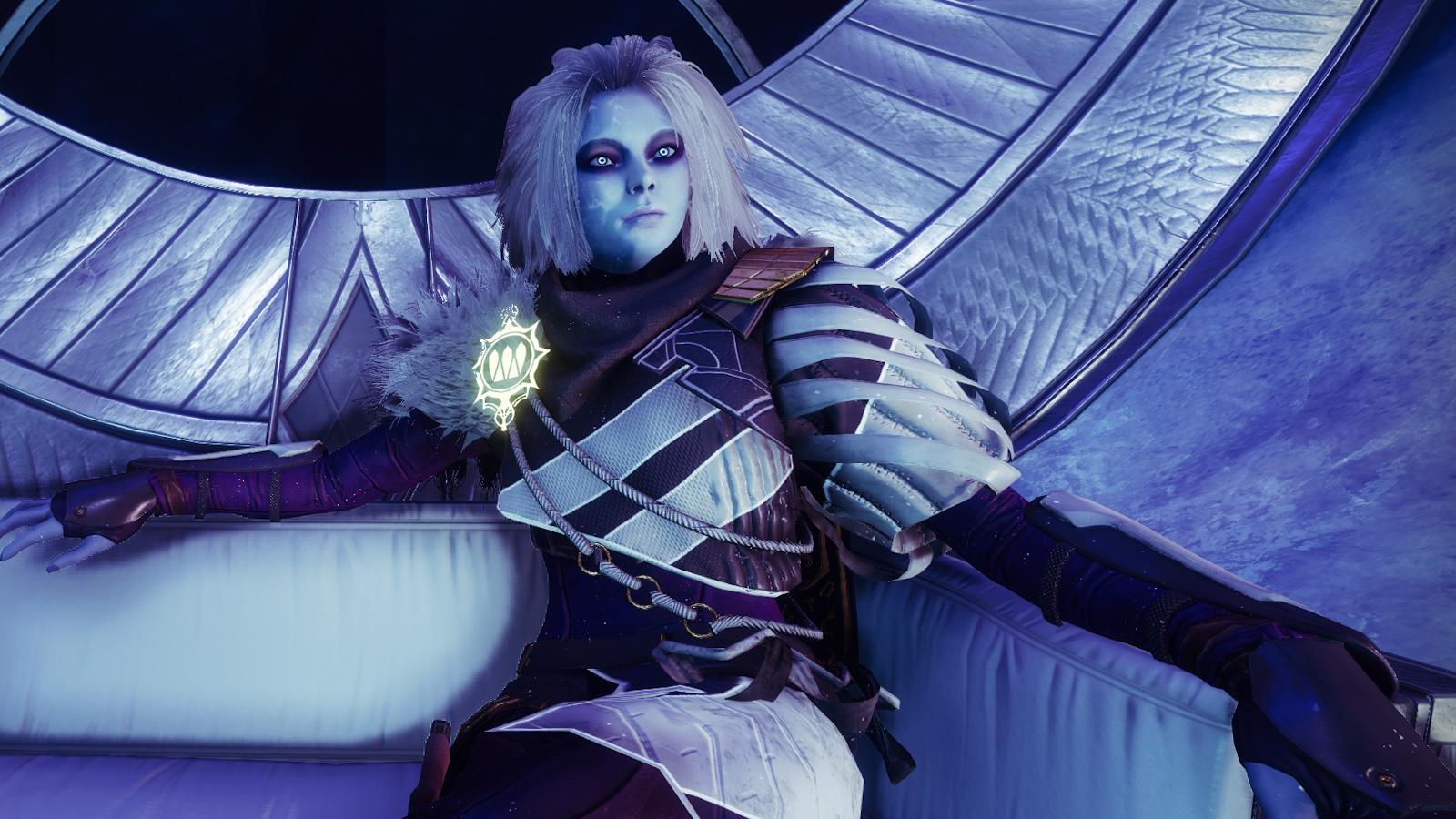 Mara Sov from Destiny 2 as seen in the HELM.