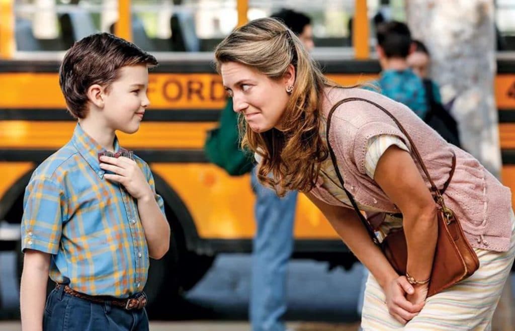 Sheldon and Mary in Young Sheldon