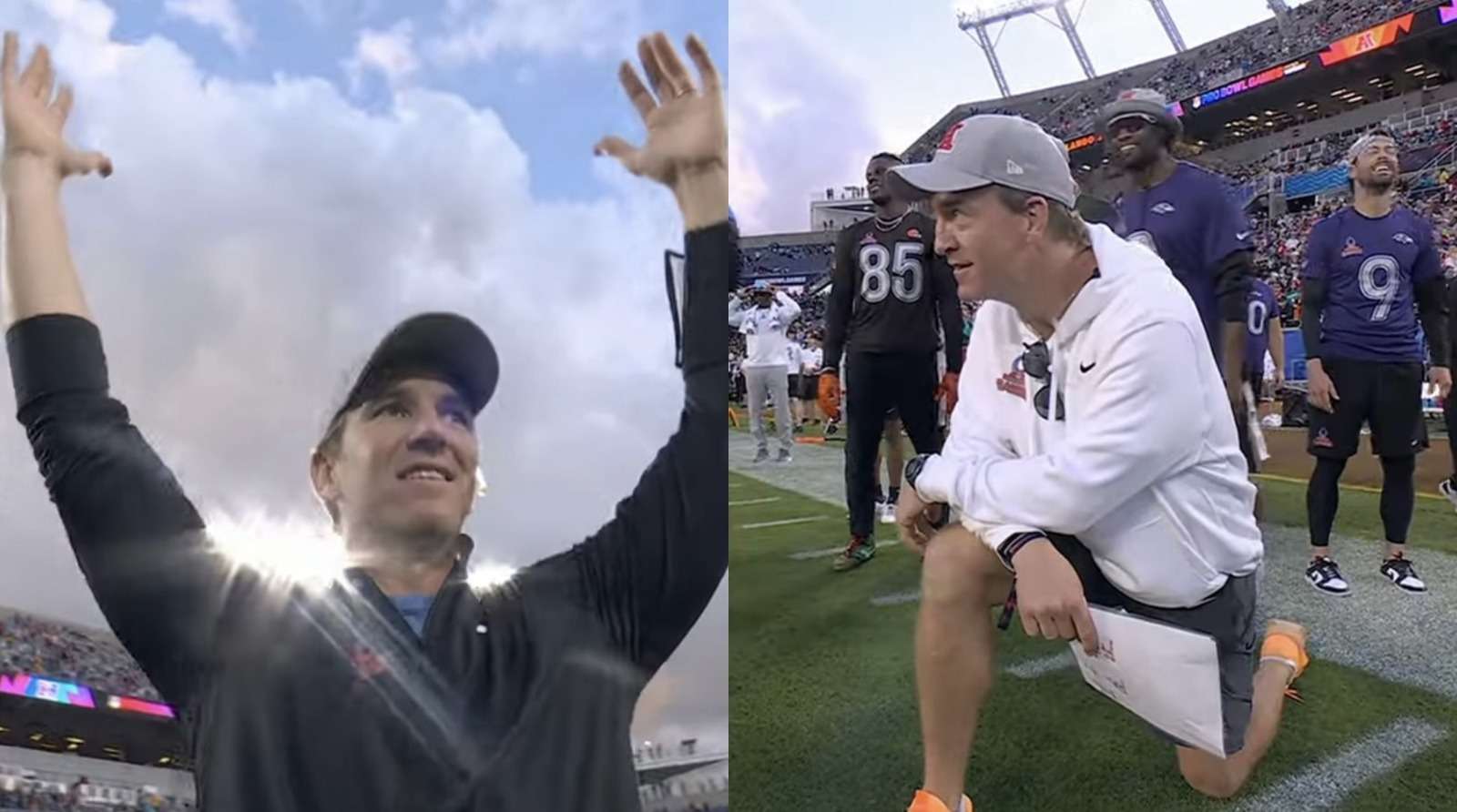 NFL Pro Bowl: Manning brothers engage in heated battle while Peyton’s son says the game was rigged