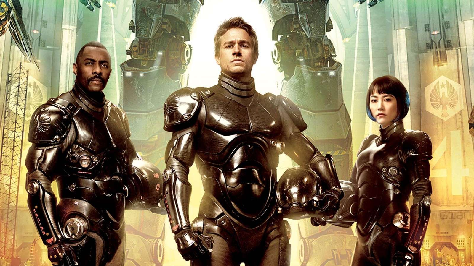 Charlie Hunnam and the heroes of Pacific Rim.