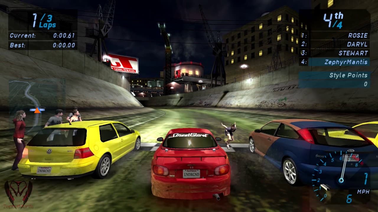 Need for Speed: Underground gameplay snippet