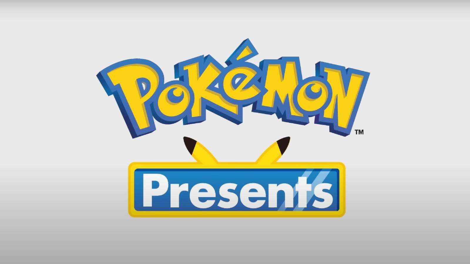 Test reards "Pokemon Presents" against a white background