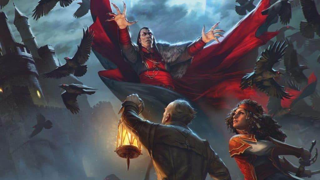 D&D Strahd vampire lord and castle