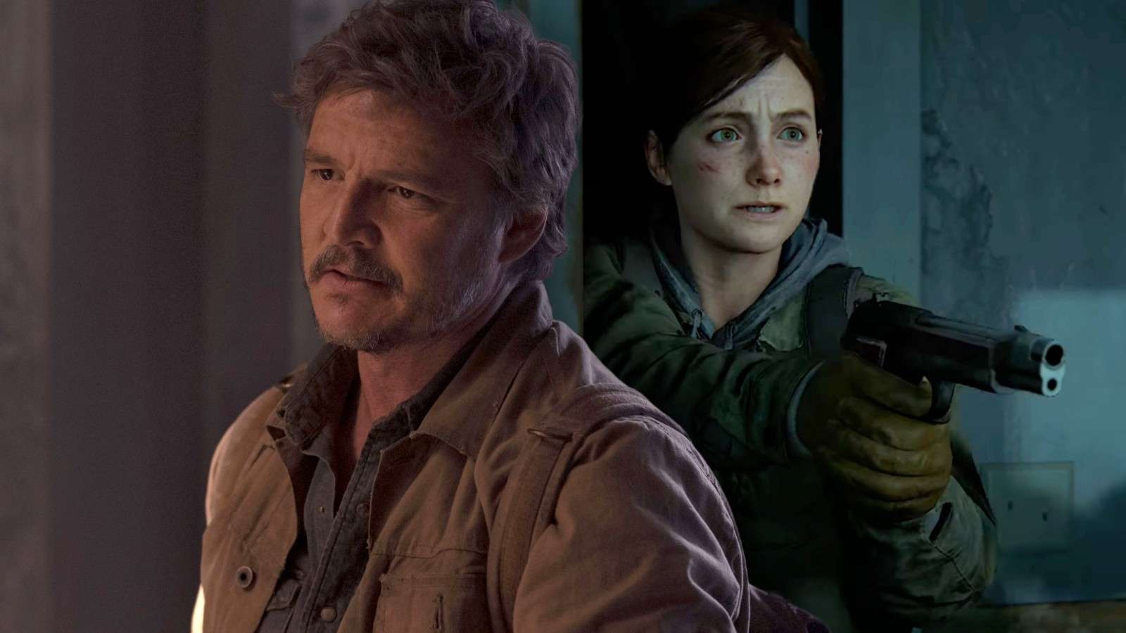 Pedro Pascal as Joel in The Last of Us and Ellie in Part II