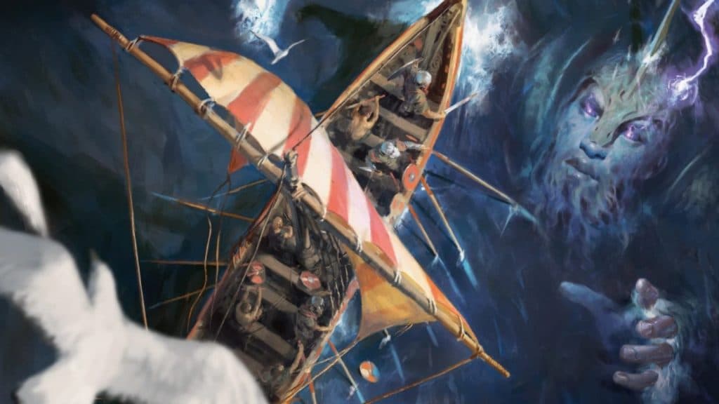 D&D Storm King's Thunder boat and submerged giant