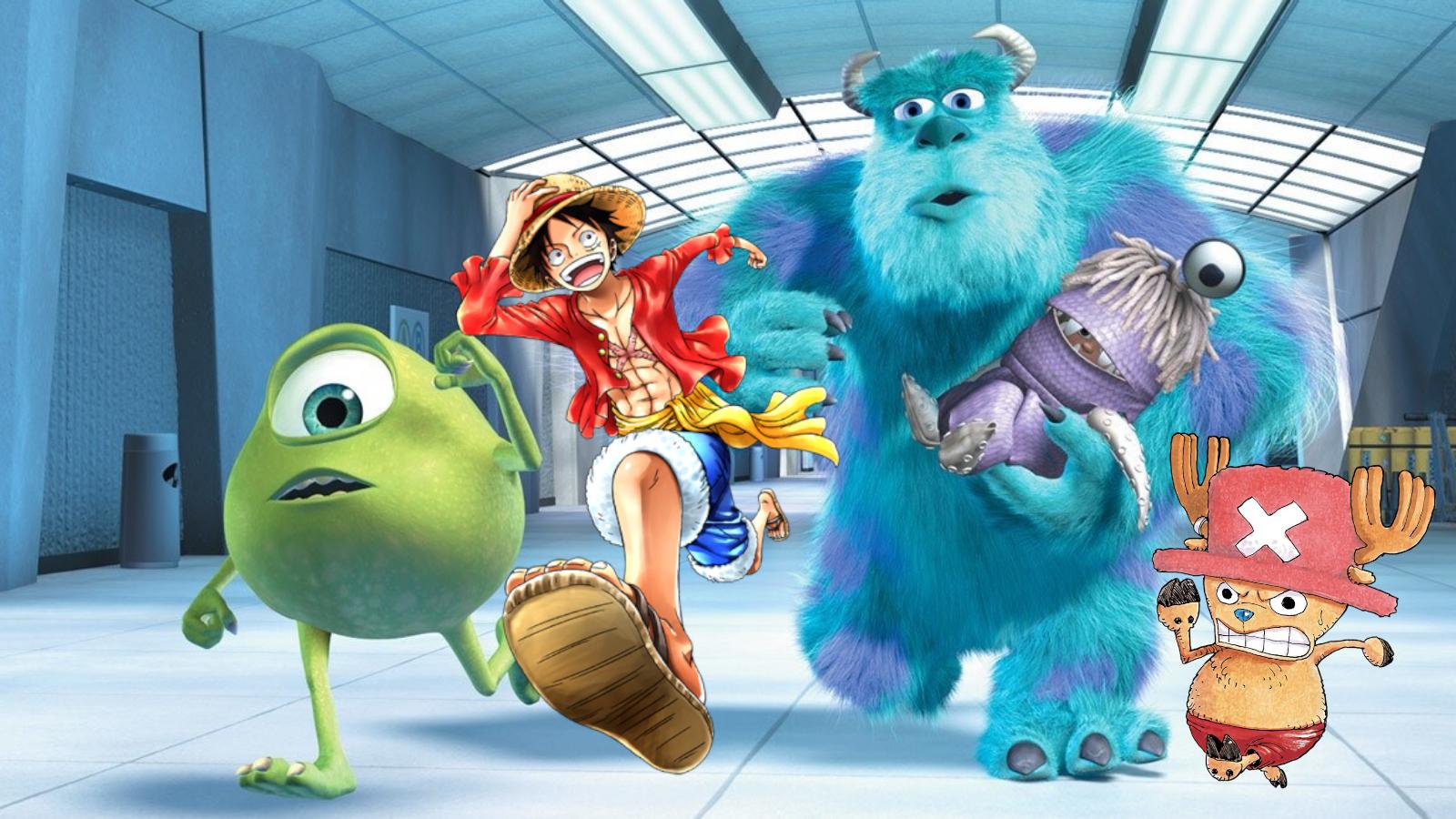 One Piece monsters inc theory luffy chopper sully disney mike pixar