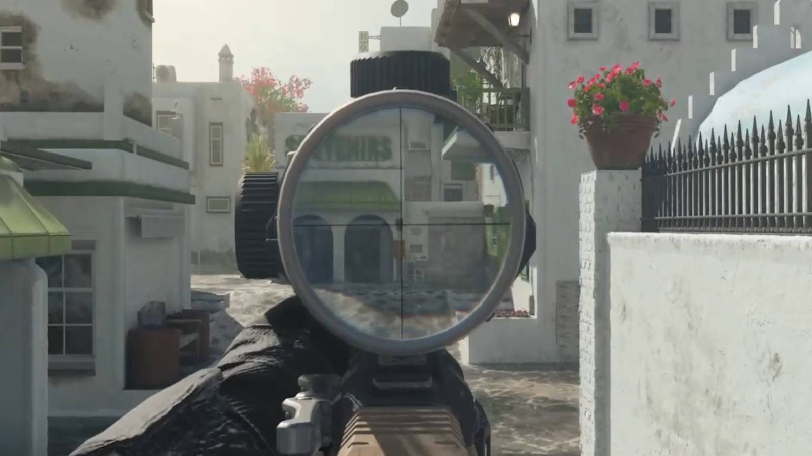 MW3 character aiming down their sights