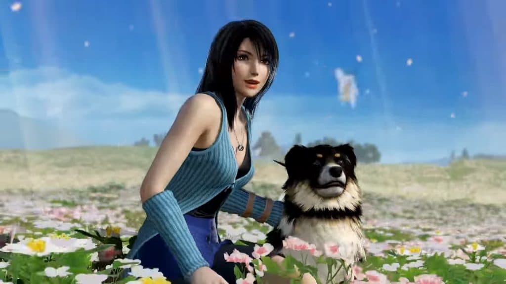 Rinoa and Angelo from Final Fantasy VIII in Dissidia NT
