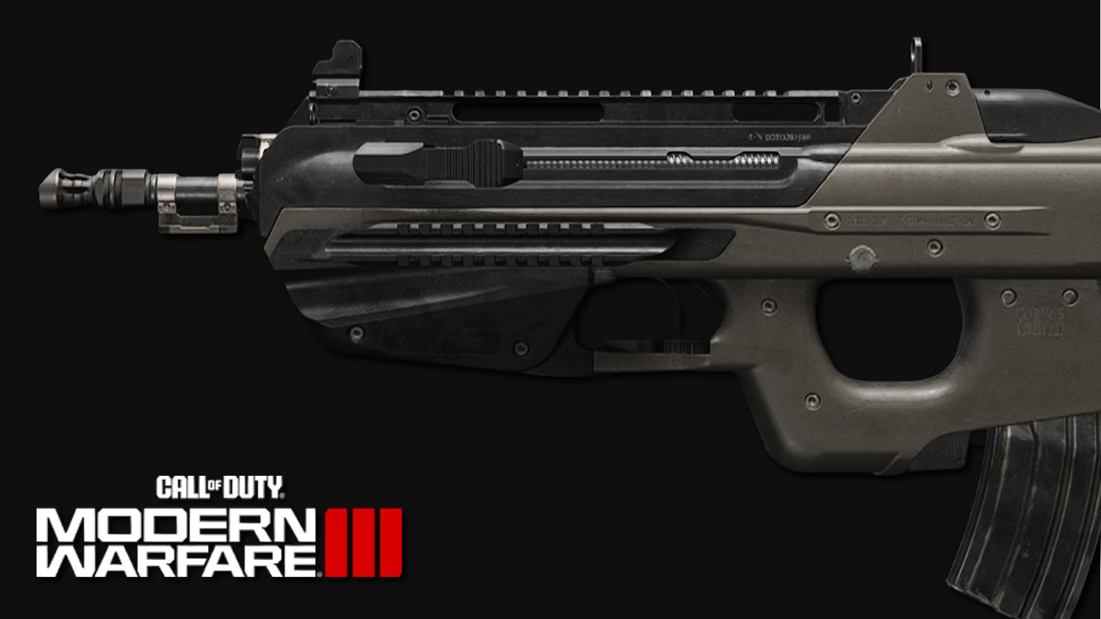 The BP50 assault rifle in Modern Warfare 3.