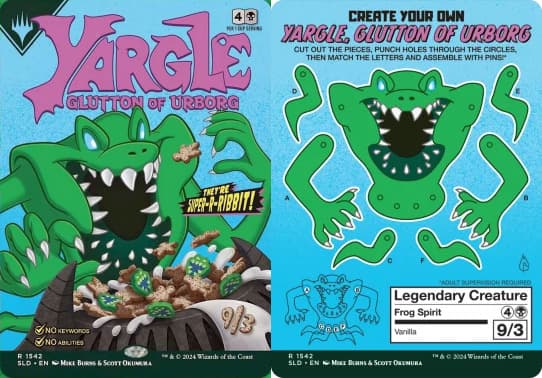 MTG Yargle cereal edition vanilla included