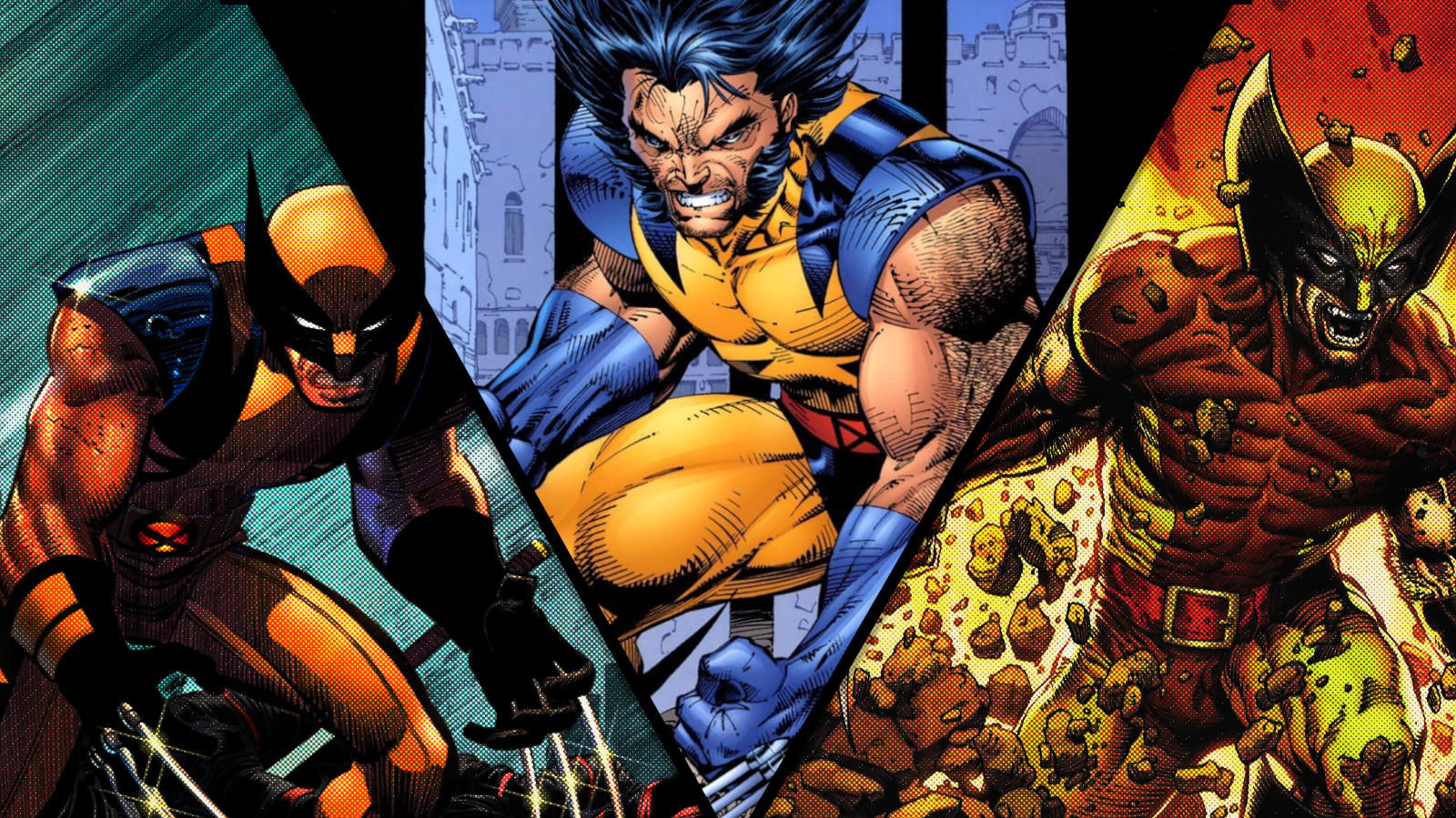 Wolverine's astonishing, classic, and brown costumes.
