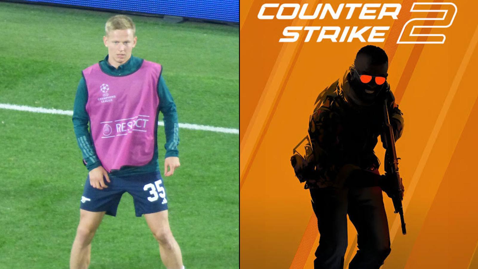 Arsenal defender Oleksandr Zinchenko subs in for pro CS2 match and wins a map