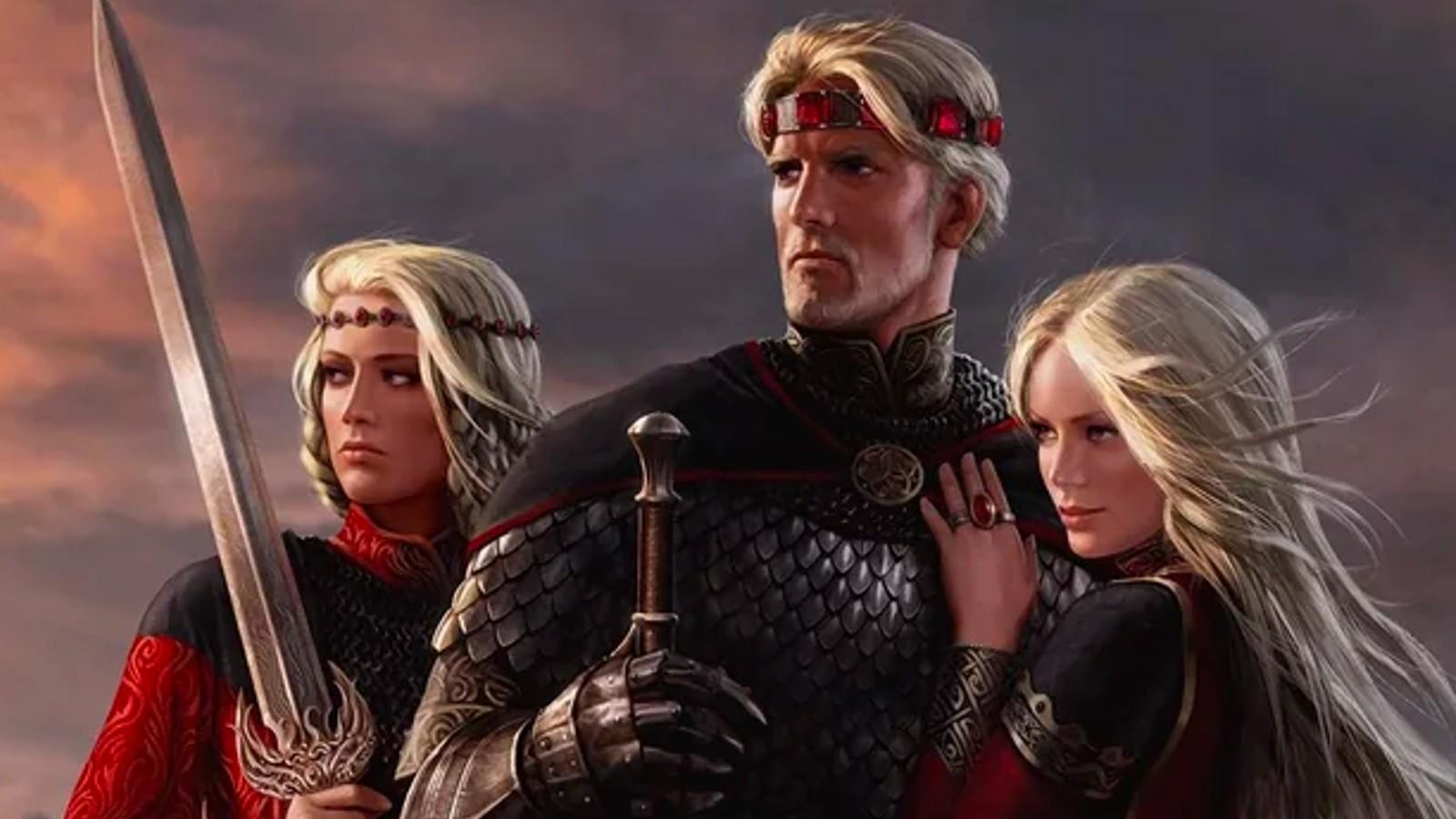 Aegon I Targaryen, Visenya and Rhaenys
