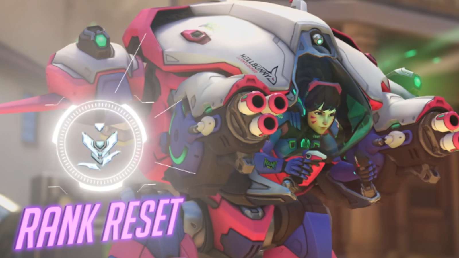 overwatch 2 rank reset with dva on hollywood