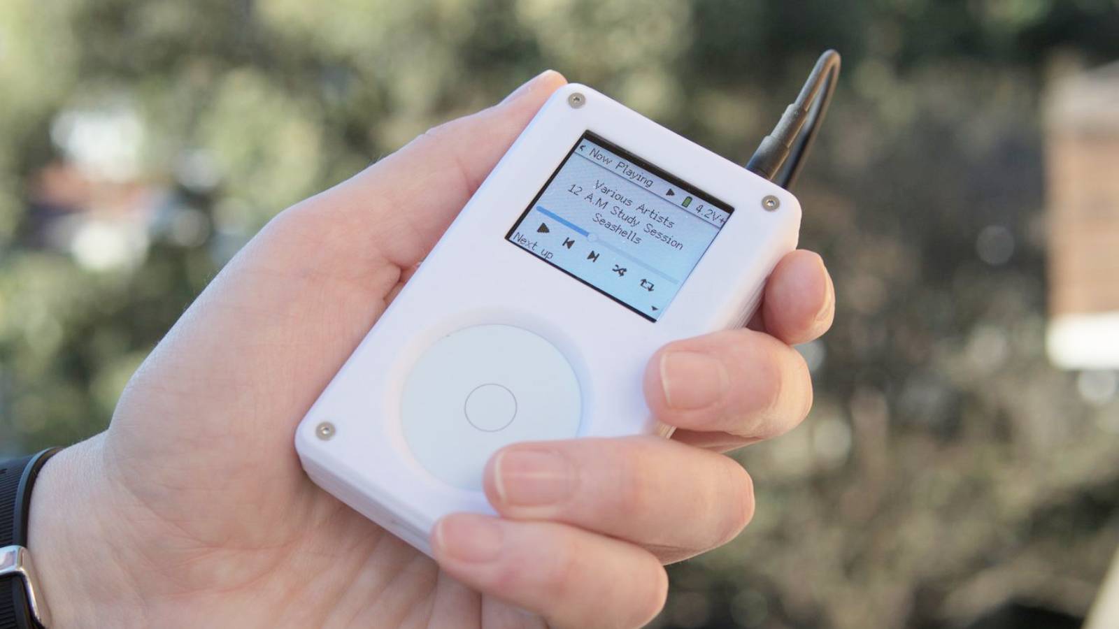 Image from the Tangara crowd funding page, of the Tangara iPod.