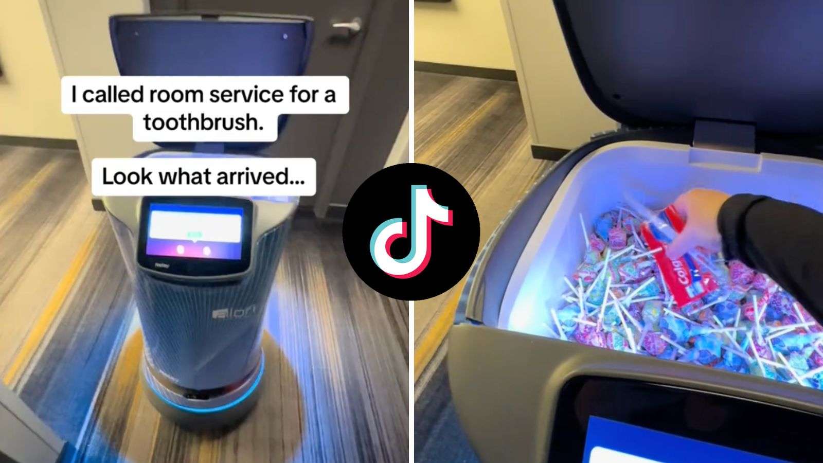 Hotel guest shocked after robot shows up to her door for room service