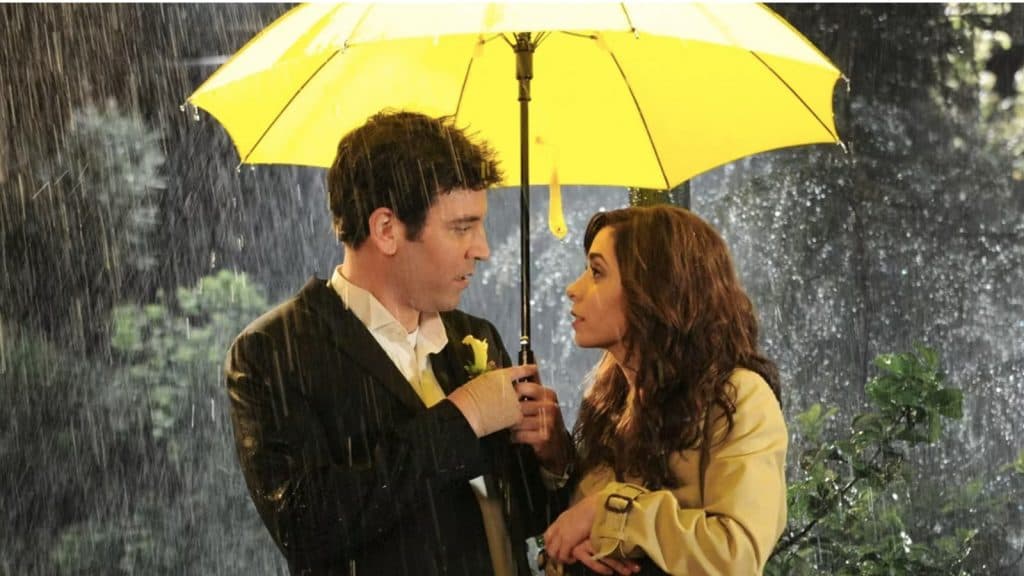 Josh Radnor and Cristin Milioti in How I Met Your Mother