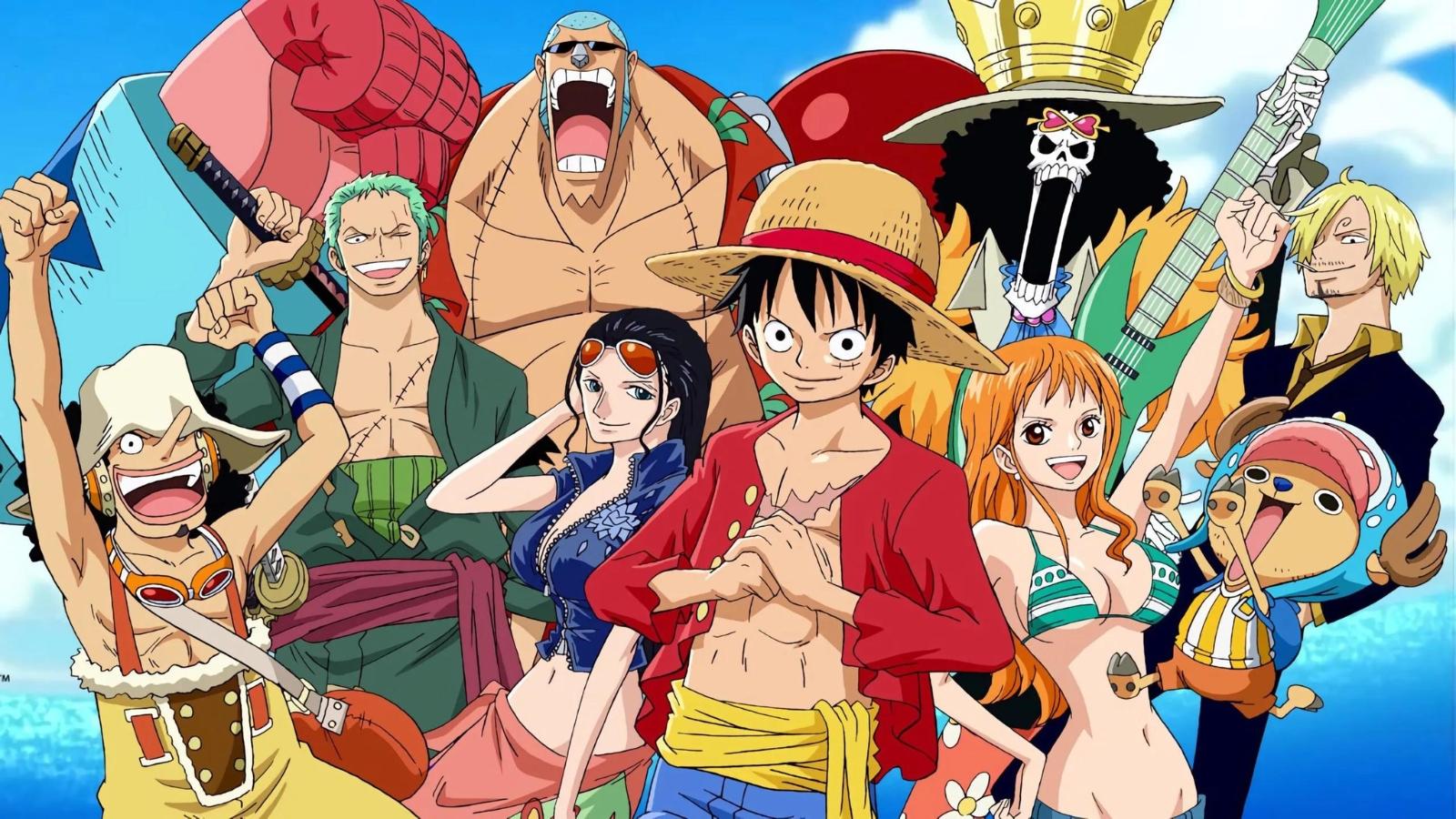 One Piece Key Art with all the straw hat pirates