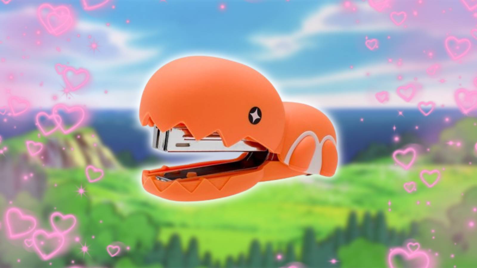 A Trapinch stapler is visible in the centre of the screen