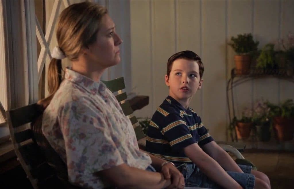 Mary and Sheldon in Young Sheldon