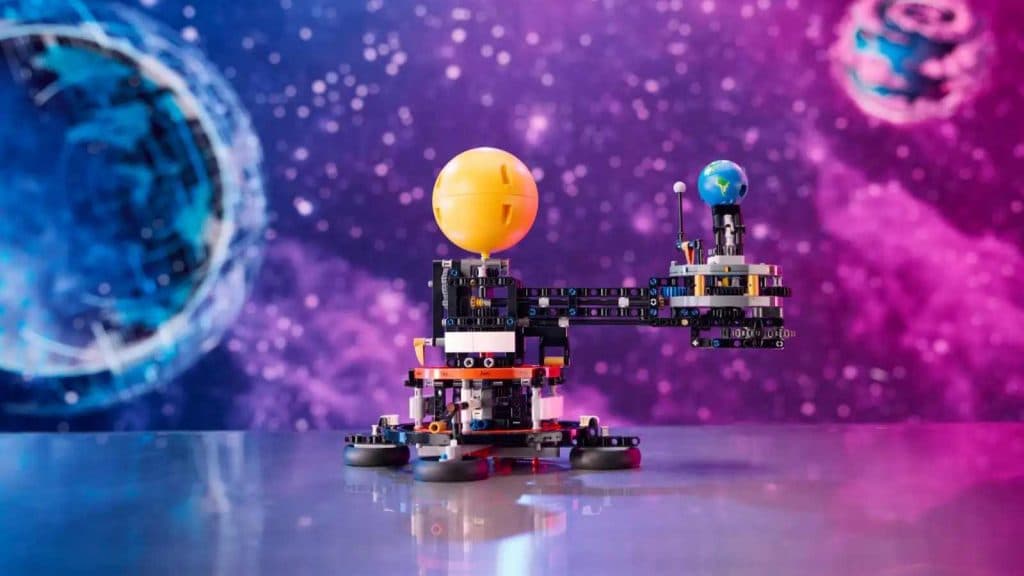 The LEGO Technic Space Planet Earth and Moon in Orbit set