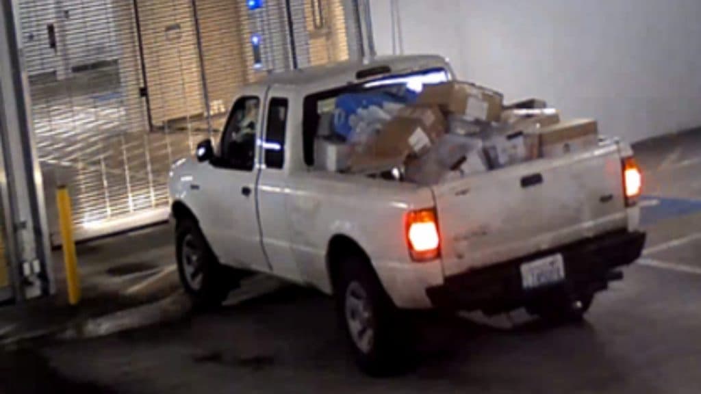 Pick-up truck filled with stolen Pokemon cards