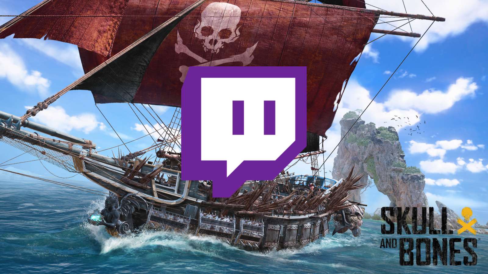skull and bones and twitch logo