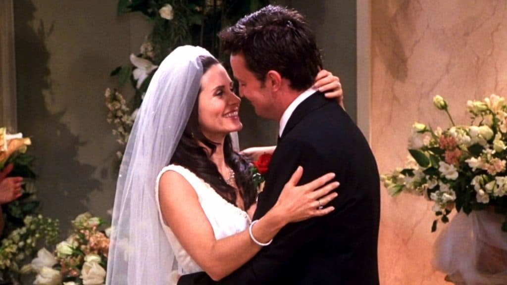 Chandler and Monica in Friends