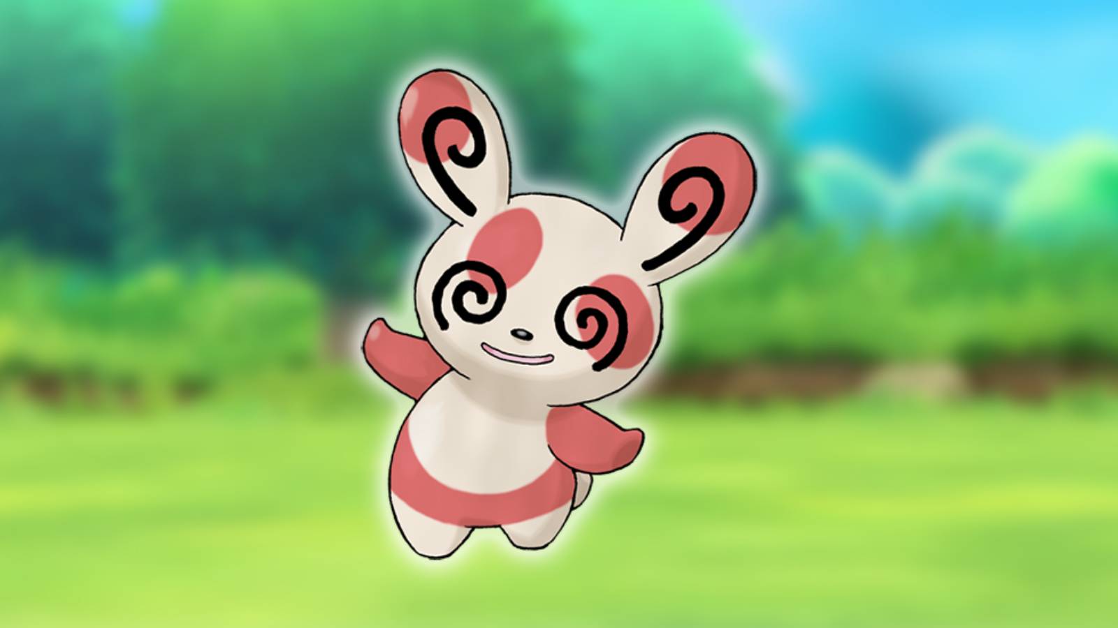The Pokemon Spinda is shown