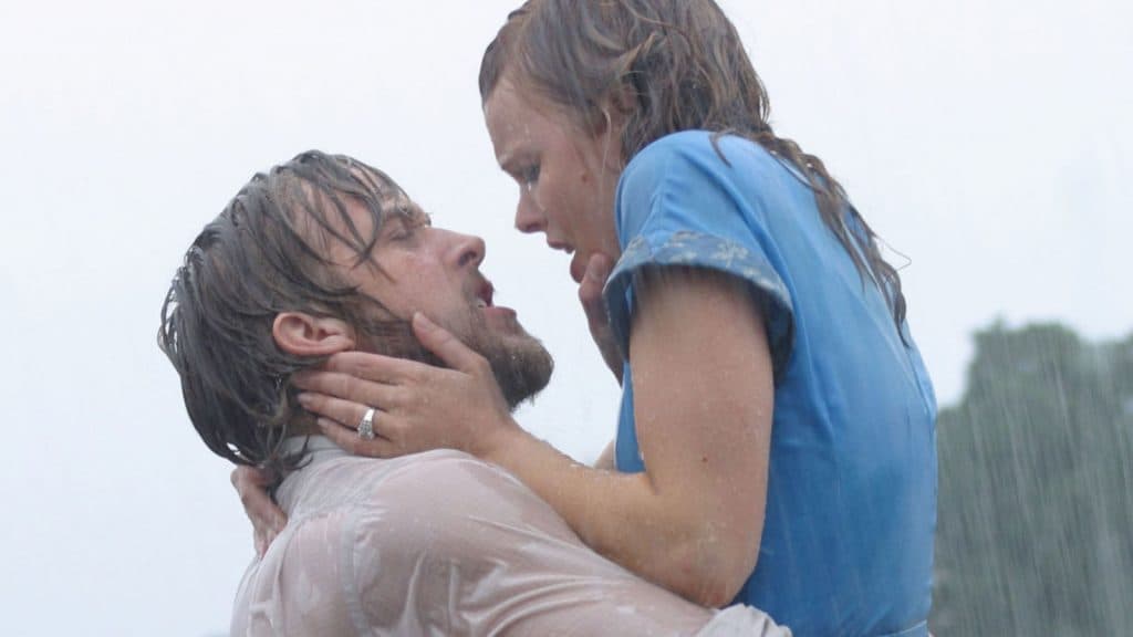 Noah and Allie in The Notebook