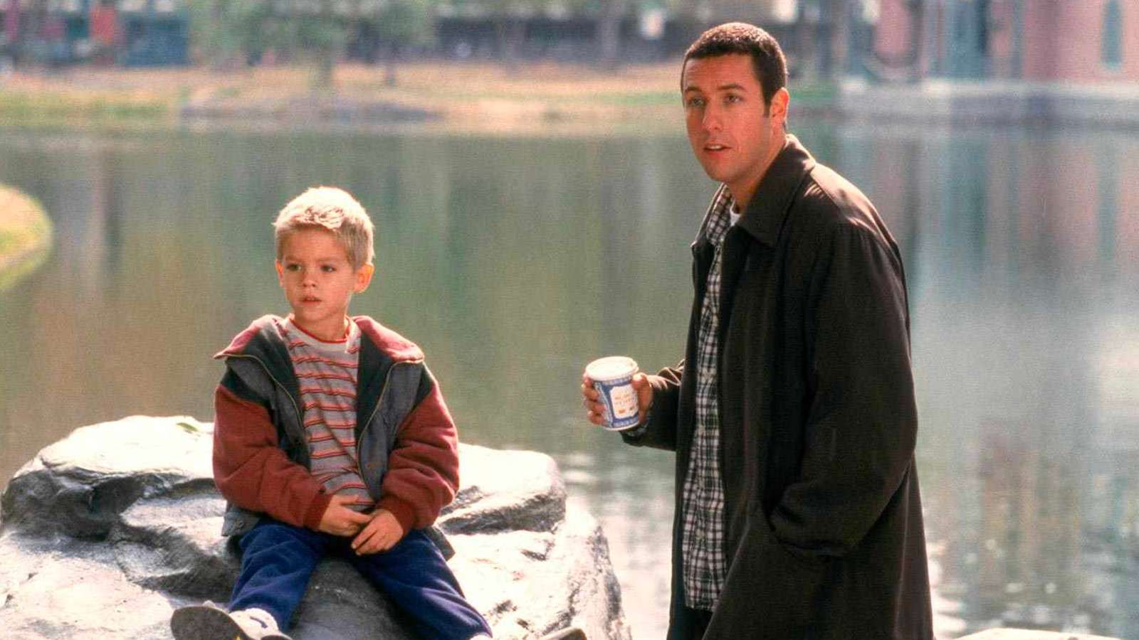 Cole Sprouse and Adam Sandler in Big Daddy