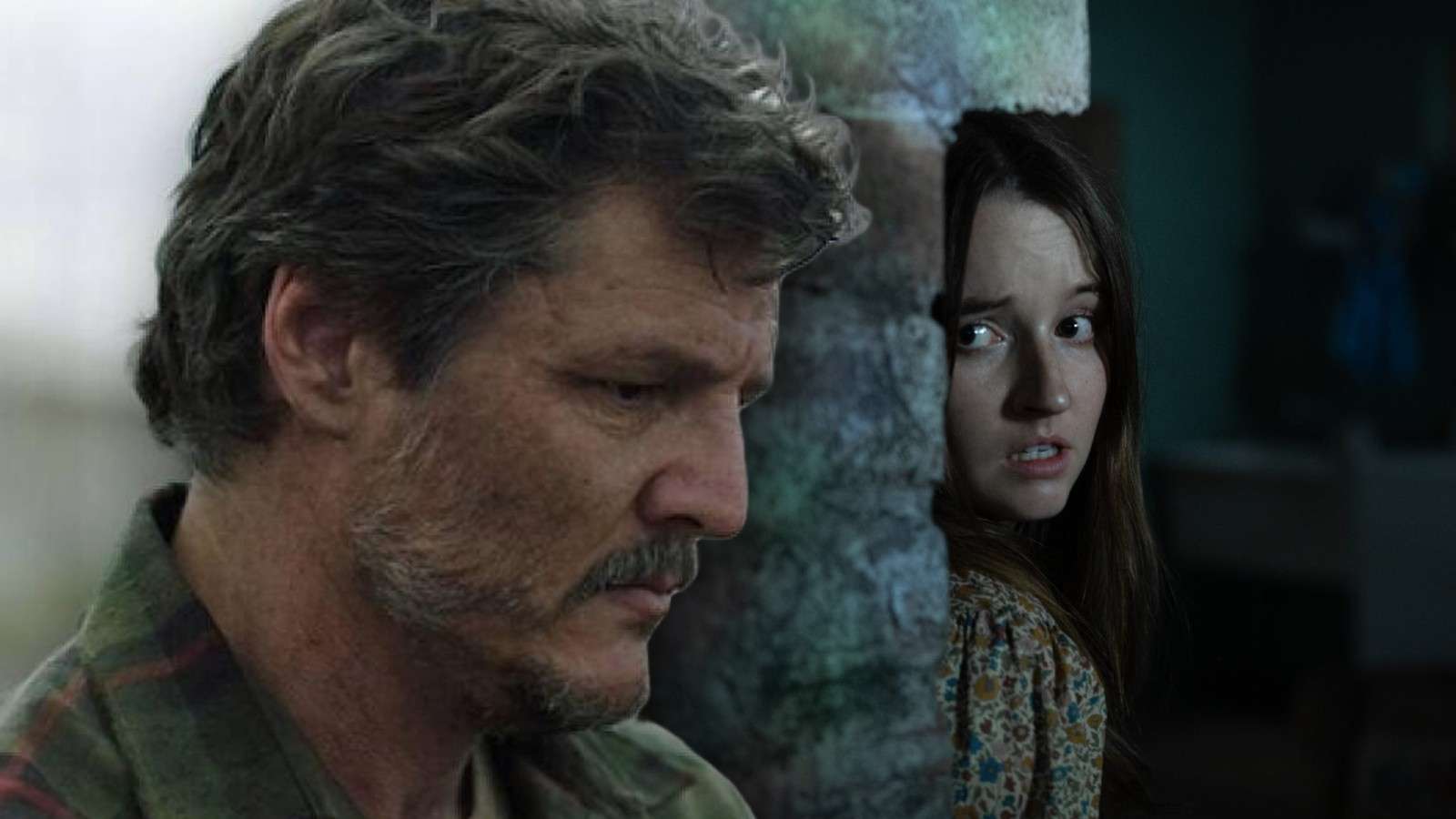 Joel in The Last of Us and Kaitlyn Dever in No One Will Save You