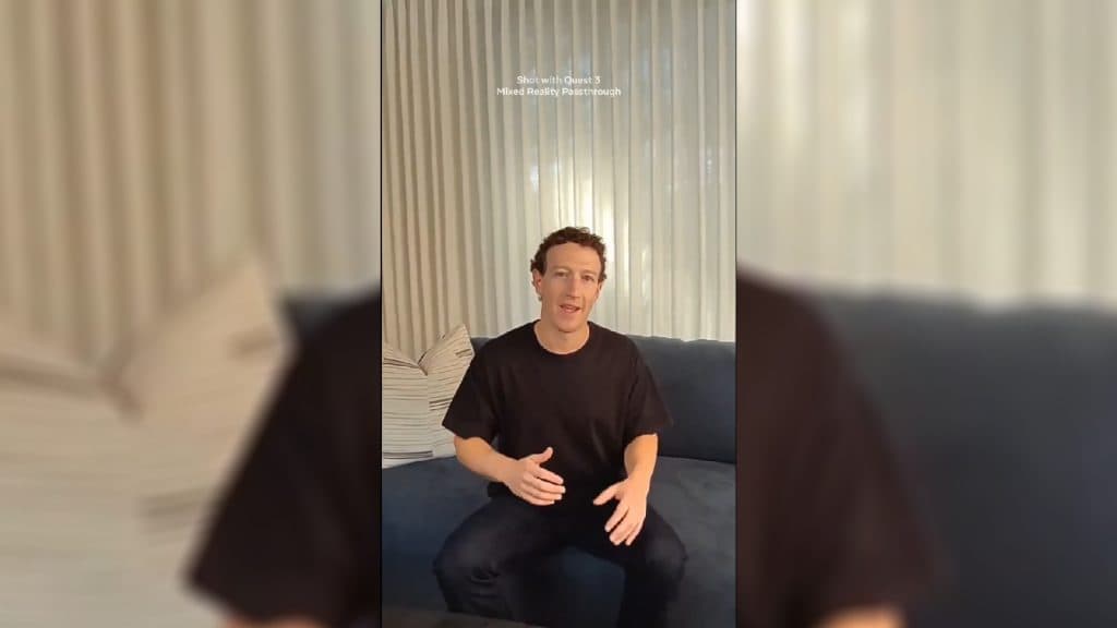 Mark Zuckerberg talks about Apple Vision Pro