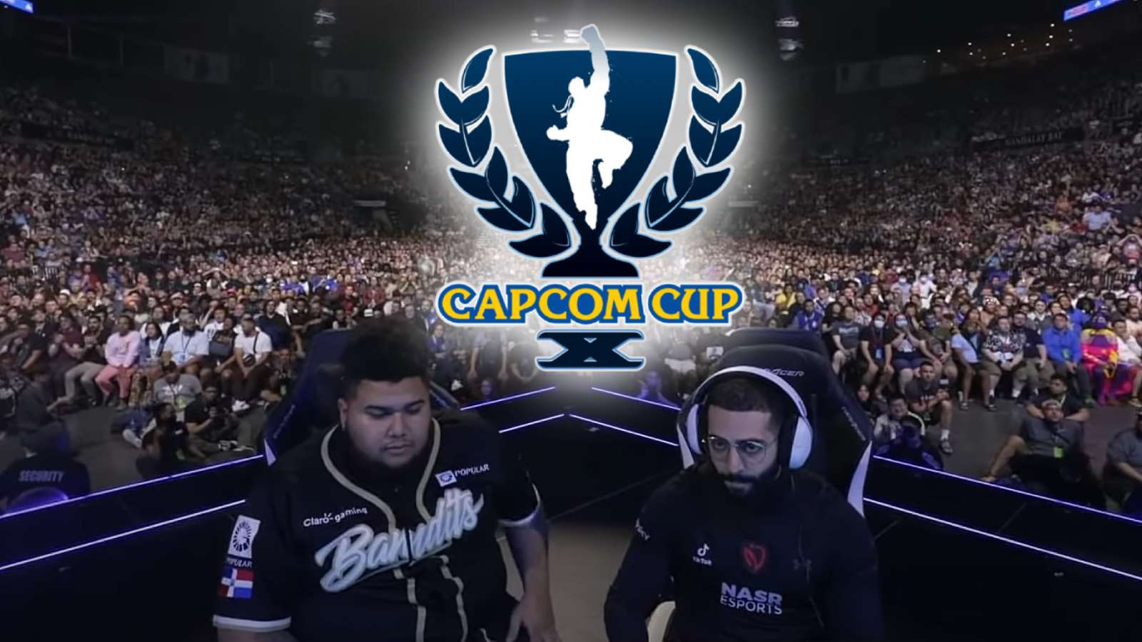 MenaRD and Angrybird in a tournament with Capcom Cup X Logo
