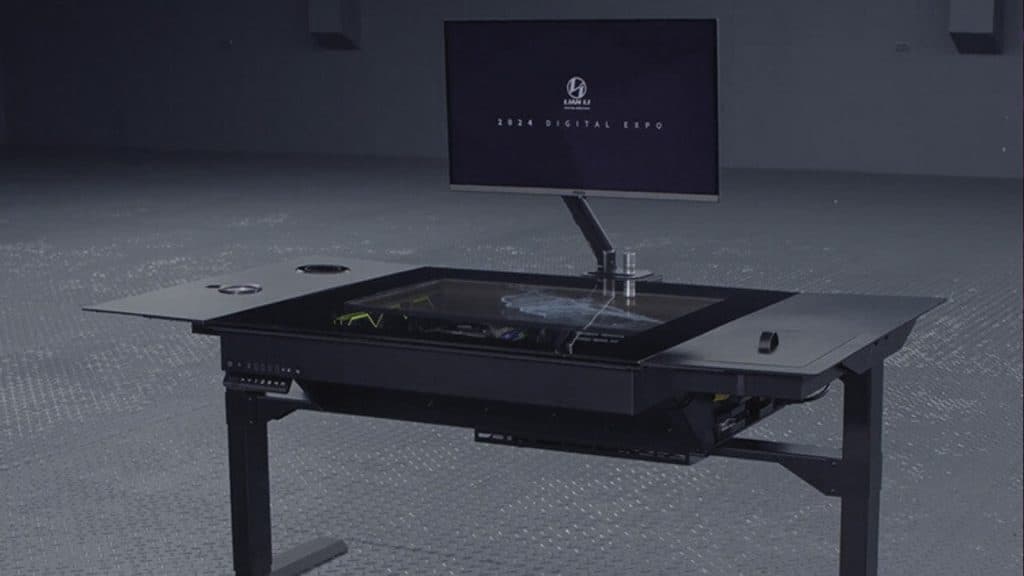 Lian Li OLED gaming desk