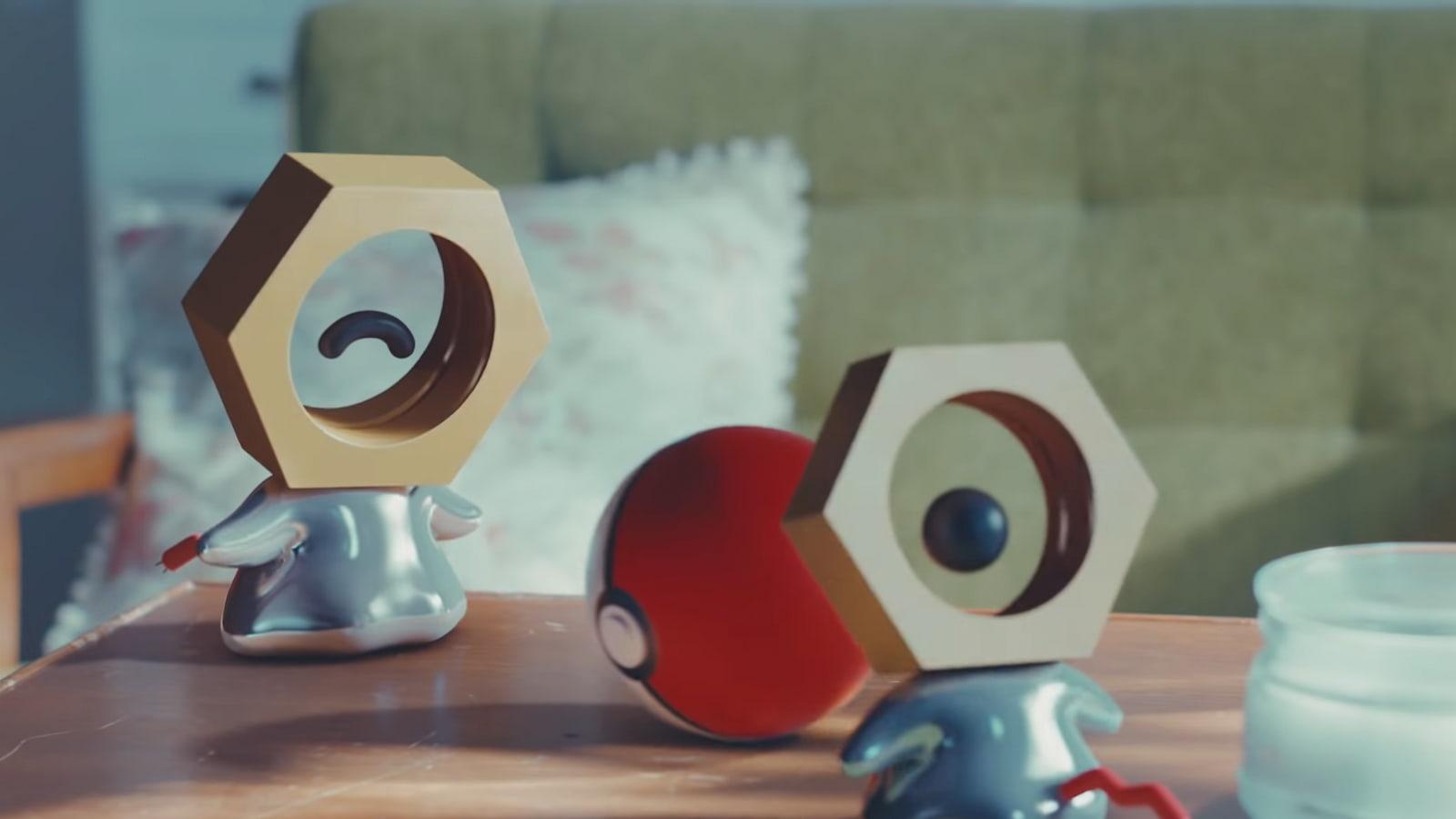Meltan playing in UK Pokemon animated discovery video