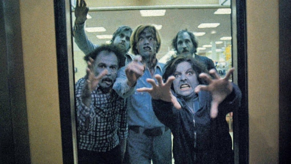 Zombies from Dawn of the Dead, one of the best horror movies of all time